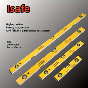 Yapı inşaatı ölçümü için 30/60/80/100cm yüksek kalite ve hassas özelleştirilebilir manyetik su terazisi kabarcık seviyesi - Product Image 2