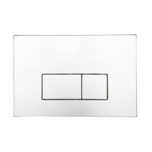 Dual-tuôn ra đẩy thay thế nhà vệ sinh Phễu thoát nước ABS nhựa + Chrome Phụ Kiện Báo Chí Bảng điều chỉnh chải trắng/đen phòng tắm tuôn ra tấm - Product Image 1