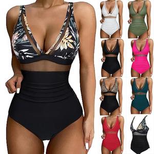 Maillots <span class=keywords><strong>de</strong></span> bain sur mesure mode licou cou noir zèbre Bandage chaîne avec anneau en métal solide motif <span class=keywords><strong>taille</strong></span> basse Sexy Bikini - Product Image 2