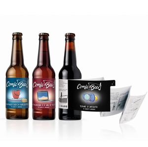 Tùy chỉnh nhiều lớp không thấm nước rượu vang bia chai bảo vệ môi trường nhãn dán - Product Image 2