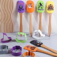 Grattoirs flexibles antiadhésifs résistants à la chaleur Outil de mélange de cuisson Spatules en silicone Spatule en caoutchouc