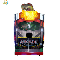 Jeu de tir à thème jurassique pour deux joueurs, équipement de tir motorisé d'arcade à grande échelle à monnayeur