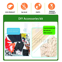 DElight Share Ensemble de puzzles éducatifs STEM - Kits d'expériences scientifiques et d'ingénierie en bois/EVA/plastique pour les élèves du primaire