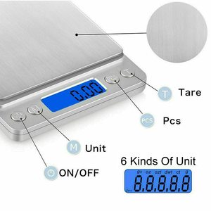 Báscula Digital de Cocina de 0.01g, Balanza para Joyería y Oro, Peso en Gramos, Báscula Electrónica de Bolsillo con Pantalla LCD - Product Image 4