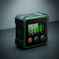 Inclinomètre numérique rechargeable avec affichage, portée 4*90, précision 0.2, double laser, magnétique quatre faces, bouton rouge