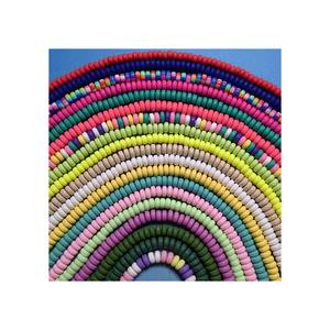 Perles rondes en pâte polymère mates, 50 pièces, en forme d'abaque, perles d'espacement amples pour la fabrication de bijoux, Bracelets, colliers - Product Image 3