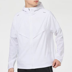 <strong>Men's</strong> New Fashion Lightweight Warm Eco-Friendly Hooded Windbreaker <strong>Jacket</strong> with Zipper for <strong>Summer</strong> Season Outdoor <strong>Jacket</strong> Set - Product Image 1