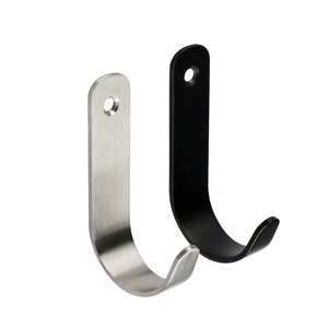 Stainless Steel Wall Mounted <b>Hooks</b> 304 Metal Rectangle Shape For <b>Kitchen</b> Coat And Cap Durable - Product Image 5