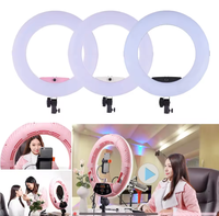 Yidoblo fd-480 96w Ringlight 18 pouces 3200k-5500k Dimmable téléphone lampe photographique professionnelle Led 18 pouces anneau lumineux avec support