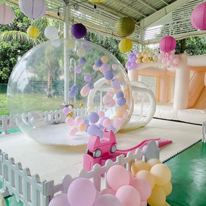 Tente à bulles gonflable pour enfants, château sautant pour fête en plein air, maison dôme transparent, ballon - Product Image 4