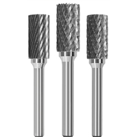 Fresas Rotatorias de Carburo de Tungsteno de Grado Industrial, Brocas de Doble y Corte Simple de Alta Resistencia para Amoladora, Limas Rotatorias Premium