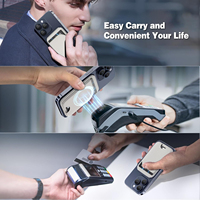 Compatible avec la coque arrière magnétique à fentes pour cartes, support à charnière magnétique, tissus techniques, utilisation sur bureau, support magnétique