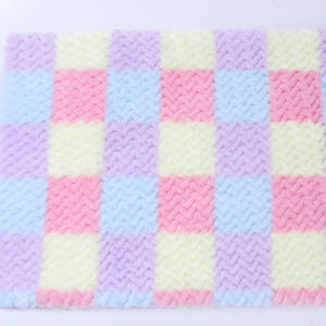 ผ้าขนกระต่ายเทียมลายตารา<span class=keywords><strong>ง</strong></span>หมากรุกปัดสีรุ้งสำหรับชุดเสื้อโค้ทสุดหรูแ<span class=keywords><strong>ฟ</strong></span>ชั่นเปรี้ยวจี๊ด - Product Image 2