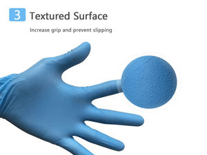 Suministro DE SEGURIDAD Guantes de nitrilo Sin polvo 3 Mil Protección de manos Guantes de higiene sin látex Fábrica en polvo - Product Image 3