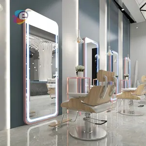 Tata letak cermin tukang cukur Modern, desain penghitung uang tunai untuk salon toko rambut