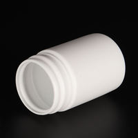 70ml 100ml bouteille d'emballage de luxe en plastique PE capsule bouteille de médecine noire pour pilule avec couvercle à déchirer