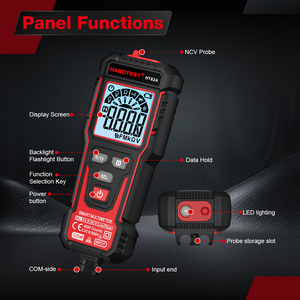 Multimetro Digitale Professionale con Display LCD, Modalità Automatica e Manuale, Rilevamento NCV e Funzione di Mantenimento Dati - Product Image 2