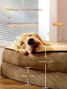 Sofá cama extragrande ecológico personalizado para perros, cama ortopédica impermeable de espuma viscoelástica para mascotas para perros grandes y gatos - Product Image 4