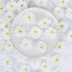 Cabezas de Flores de Durazno Artificiales de Tela al por Mayor, Pétalos de Flor de Ciruelo para Decoración de Vestidos DIY, Adornos para Bodas - Product Image 6