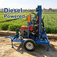 Foreuse de puits d'eau mobile et portable de 150 m, machine de forage OEM ODM personnalisée, vente en gros directe usine