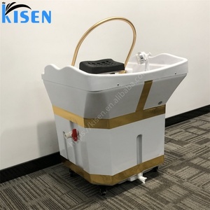 Kisen Professional Head Spa Backwash Shampoo Bowl Sink Portable Shampoo Basin with Water tank Water <b>Heater</b> No Plumbing - Product Image 4