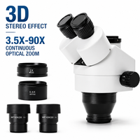 7X-90X Trinocular Multi-Directional Microscope Stand Diamond Setting 2K Microscope Camera for Jewelry Optical Tools