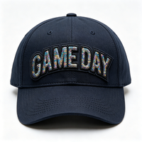 Patchs thermocollants personnalisés en gros pour le sport et les jours de match, avec broderie perlée 3D, paillettes et sequins, pour vêtements, chapeaux et sacs