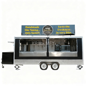 Remorques de cuisine mobiles d'extérieur pour camions de vente en gros, entièrement équipées, pour boissons et snacks - Product Image 1