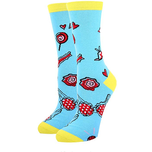 Phụ Nữ Vui Ấm Cúng Crew Dễ Thương Vớ Unicorn Corgi Người Ngoài Hành Tinh Răng Mèo Xương Rồng Điên Thực Phẩm Taco Bánh Rán Đôi Môi Nóng Vớ - Product Image 4