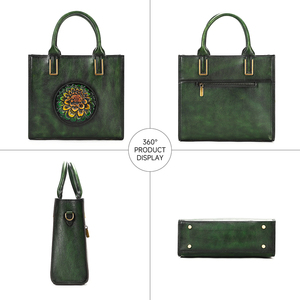 Borsa di design <span class=keywords><strong>Vintage</strong></span> in rilievo borsa a tracolla in pelle di lusso <span class=keywords><strong>borse</strong></span> in vera pelle da donna - Product Image 2