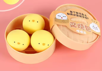 Jouets anti-stress TPR en forme de petits pains vapeur, jouets sensoriels apaisants à presser pour l'anxiété, cadeaux de fête pour enfants, vente en gros