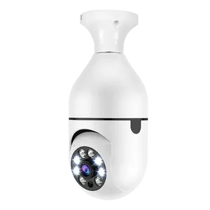 Chất lượng cao E27 tầm nhìn ban đêm không dây Ánh Sáng Bóng đèn máy ảnh 360 <span class=keywords><strong>CCTV</strong></span> 5G /2.4G Wifi Mini <span class=keywords><strong>IP</strong></span> an ninh máy ảnh kỹ thuật số - Product Image 1