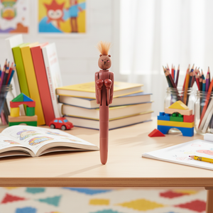 Stylo bille en plastique Kapibala, design étrange de dessin animé, en forme de cheveux et de boxe, papeterie scolaire, jouet populaire, cadeaux mignons, vente en gros - Product Image 2