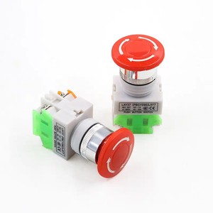 Interrupteur d'arrêt d'urgence Sanri, diamètre 38,5 mm, 24 V 1 A, bouton poussoir en forme de L pour usage industriel - Product Image 3
