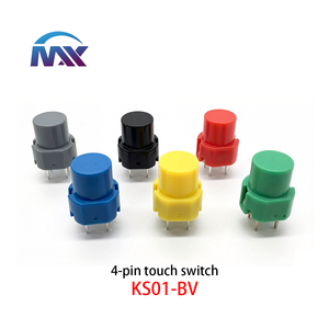 Pulsante di Reset Momentaneo KS01-BV-R/<span class=keywords><strong>Y</strong></span>/<span class=keywords><strong>G</strong></span>/<span class=keywords><strong>B</strong></span>/W/BK Rosso/Giallo/Verde/Blu/Bianco/Nero 10mA 35V - Kit di Sviluppo - Product Image 1
