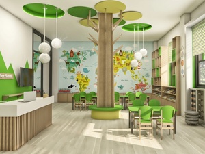 Eco-friendly Safe Commercial Display Fitting Kids Restaurant Interior Design Children Playground Shop Fitment Decoration Custom - Product Image 5