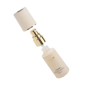 Luxury Empty Creamy White <strong>Cosmetic</strong> Skincare Packaging Glass Bottle Facial Lotion Serum Bottles Face Cream Jars Set With Pump - Product Image 4