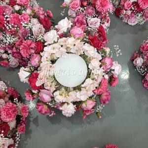 IFG Offre Spéciale 40cm <span class=keywords><strong>Fuchsia</strong></span> Rose Babys Souffle Fleur Pièce Maîtresse pour Mariage Hôtel Décoration - Product Image 3