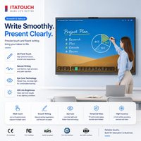 Tableau blanc interactif intelligent 4K de 110 pouces avec écran tactile 40 points, Android 14/15/16, caméra OPS AI pour salle de classe et conférence, OEM