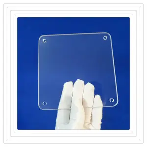 Placa de vidro uv transparente de quartzo, folha de vidro de quartzo para vidro de porta de vidro