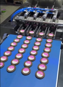 Skywin Nouvelle machine automatique à haute productivité pour le dépose de chocolat et de confiture, machine de boulangerie pour tartes et <span class=keywords><strong>biscuits</strong></span> - Product Image 4