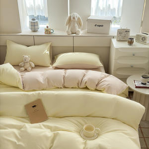 Funda nórdica de microfibra lavada, funda de almohada, colcha, juego de sábanas de moda Simple, ropa de cama, juego de cama <span class=keywords><strong>para</strong></span> dormitorio de niños y <span class=keywords><strong>niñas</strong></span> - Product Image 1