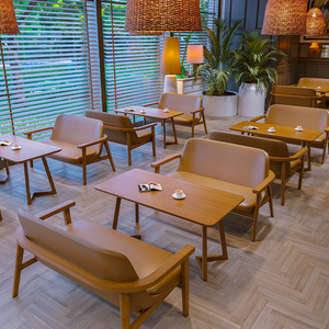 Juego de Mesas y Sillas de Madera Ustovian para Salón de Hotel, Muebles Comerciales, Mesas y Sillas de Café, Silla de Restaurante - Product Image 1