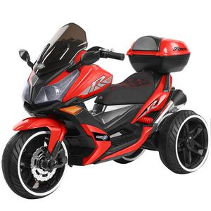 儿童电动摩托车三轮车男孩女孩婴儿大型充电玩具警车 - Product Image 1