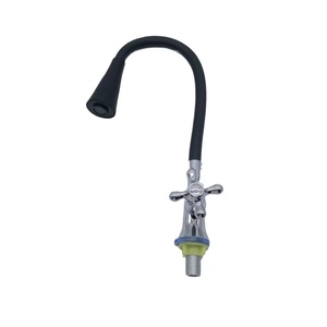 Robinet de cuisine noir en zinc NES-CI37 avec <span class=keywords><strong>bec</strong></span> flexible pivotant, <span class=keywords><strong>mitigeur</strong></span> d'eau chaude et froide extractible pour évier de cuisine domestique - Product Image 3
