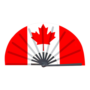 Abanicos Plegables de Bambú con la Bandera de Canadá al por Mayor, Abanico de Mano para Carnaval, Boda, Festival, Fiesta, Agencia de Viajes - Product Image 5