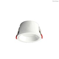 Plafonnier LED encastré moderne anti-éblouissement en aluminium IP65 90mm 6W/7W, CRI 98 élevé, dimmable, angle de faisceau 120°, garantie 3 ans