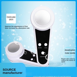 Appareil de beauté chaud et froid, instrument de massage facial, lumière colorée, rajeunissement de la peau, réduction des pores, anti-gonflement, portable - Product Image 2