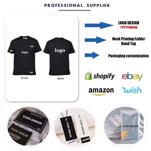 T-shirt uni tendance en coton épais, coupe classique, pour homme et garçon – Meilleure vente de l'été - Product Image 4