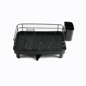 Organizador de cocina de metal Estante para platos con soporte para utensilios Escurridor de platos extensible - Product Image 6